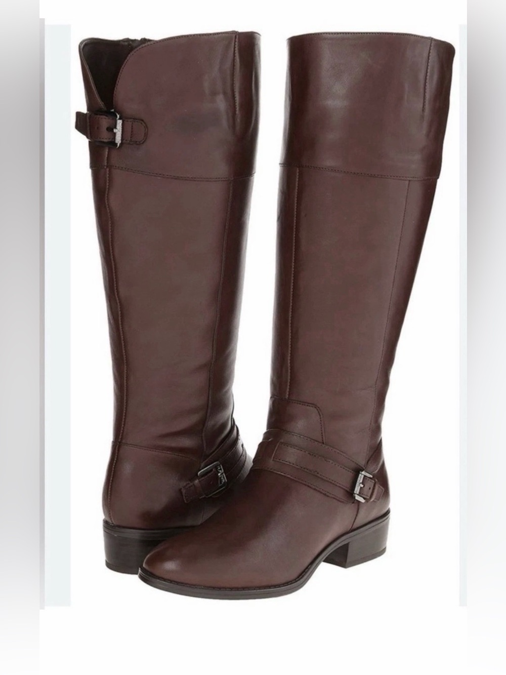 Lauren By Ralph Lauren Maritza Brown Leather Tall Equestrian Boots 9